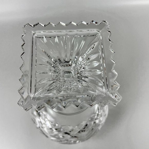 Vtg American Brilliant Compote Bowl Candy ABP Pairpoint Clear Cut Glass Footed - Picture 8 of 12